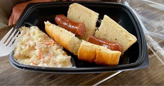 Smoked Sausage Sandwich.