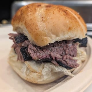 Sliced Brisket Sandwich